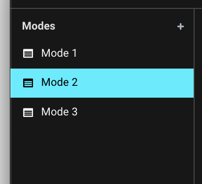Switching between modes
