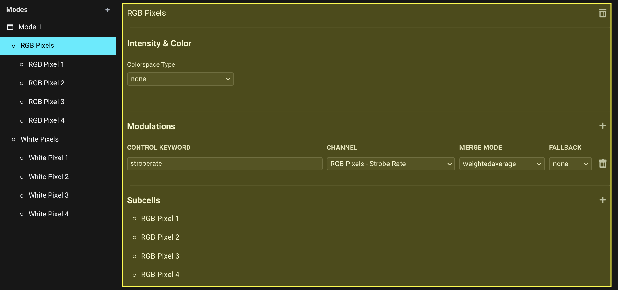 Cell section Mappings