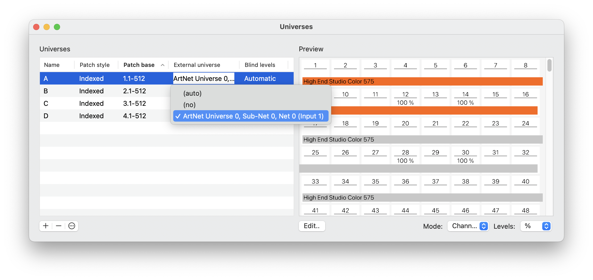 Selecting Universe