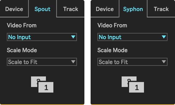 External In Spout/Syphon section