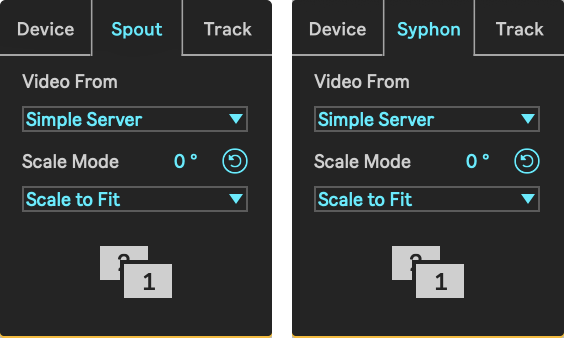 External In Spout/Syphon section