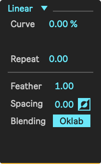 Gradient Settings section