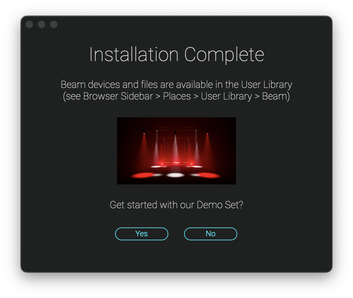 Installer, step 7