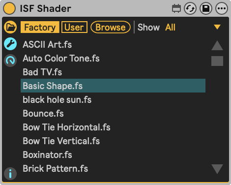 ISF Shader Initial State