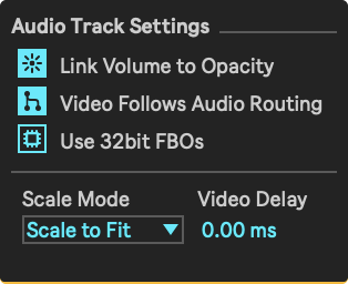 Settings section