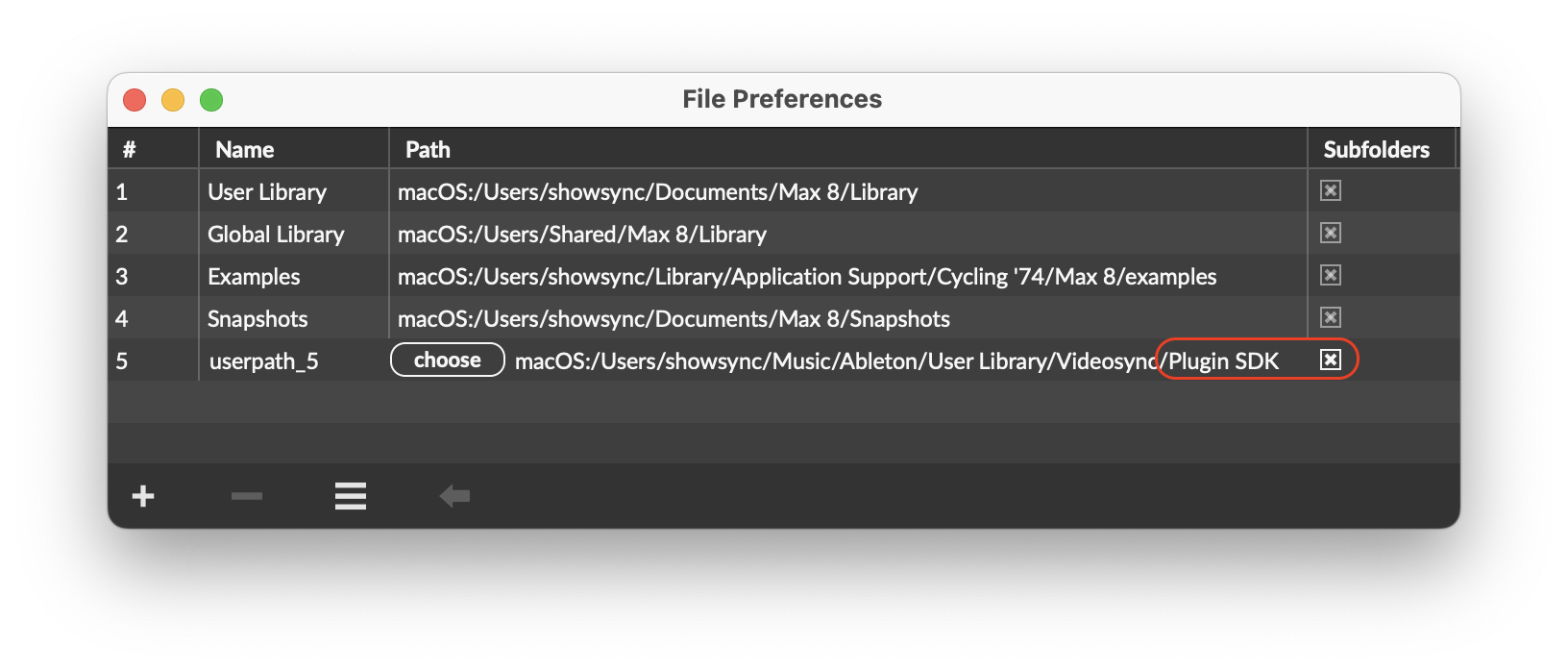 File Preferences