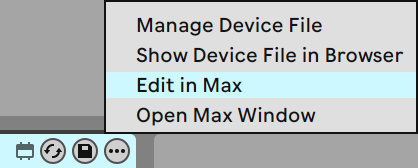 Edit in Max button