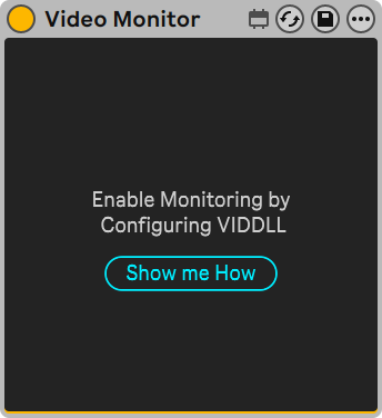 Video Monitor prompt